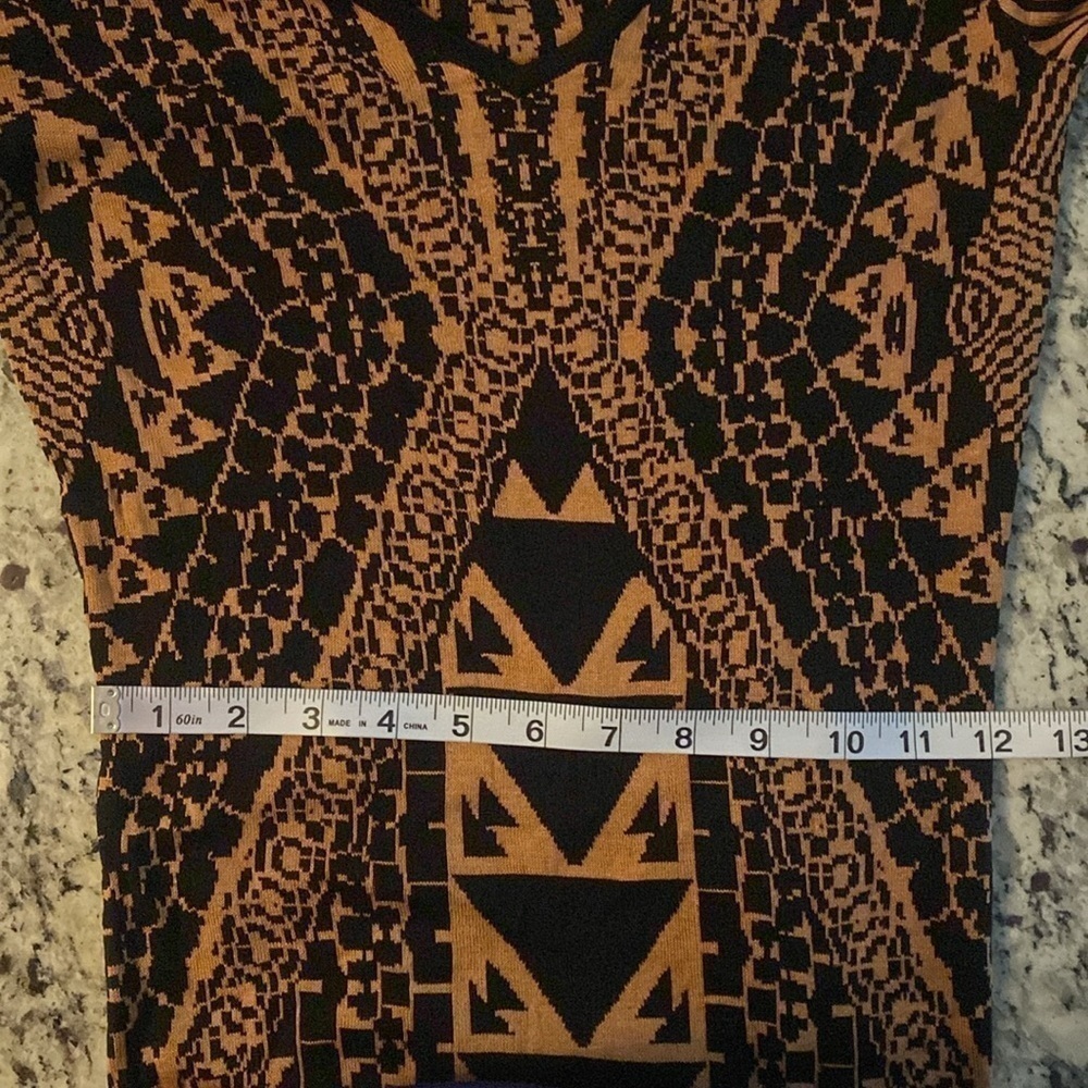 NWT Desigual Giuliana black rust knit silk dress ZZ24 - Picture 13 of 13